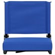 Pemberly Row Grandstand Comfort Seat in Aluminum Frame in Blue