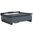 Pemberly Row Grandstand Comfort Seat in Aluminum Frame in Dark Blue
