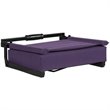 Pemberly Row Grandstand Comfort Seat in Aluminum Frame in Dark Purple