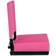 Pemberly Row Grandstand Comfort Seat in Aluminum Frame in Pink