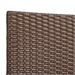 Pemberly Row Wicker / Rattan Outdoor Arm Chairs in Brown (Set of 2)