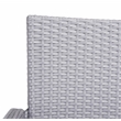 Pemberly Row Wicker / Rattan Outdoor Arm Chairs in Gray (Set of 2)