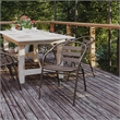 Pemberly Row Contemporary Aluminum Restaurant Stack Chair in Bronze