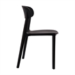 Pemberly Row Commercial All-Weather Patio Stack Chair with Contoured Backrest