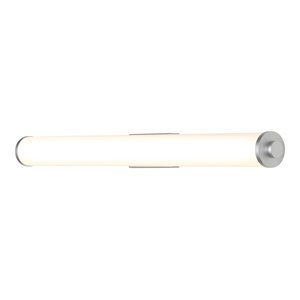 Pemberly Row 25&quot ETL Certified Integrated AC LED Bathroom Lighting in Silver