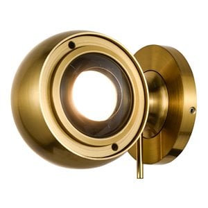 Pemberly Row Adjustable ETL Commercial Grade LED Wall Mount Antique Brass