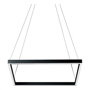 Pemberly Row 20&quot Adjustable Aluminum ETL Integrated LED Chandelier Black