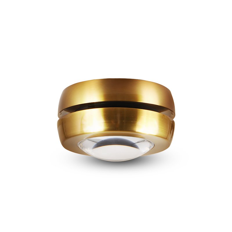 Pemberly Row Adjustable ETL Commercial Grade LED Wall/Ceiling Mount in Brass