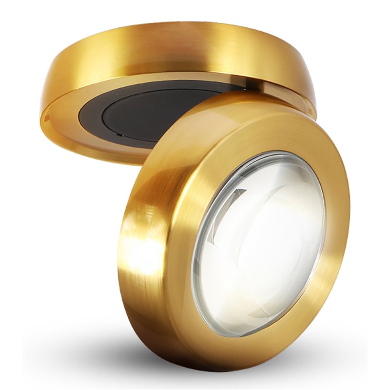 Pemberly Row Adjustable ETL Commercial Grade LED Wall/Ceiling Mount in Brass