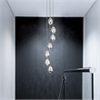 Pemberly Row Integrated LED ETL Certified Aluminum Chandelier - Polished Chrome