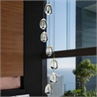 Pemberly Row Integrated LED ETL Certified Aluminum Chandelier - Polished Chrome