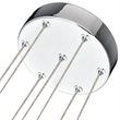 Pemberly Row Integrated LED ETL Certified Aluminum Chandelier - Polished Chrome