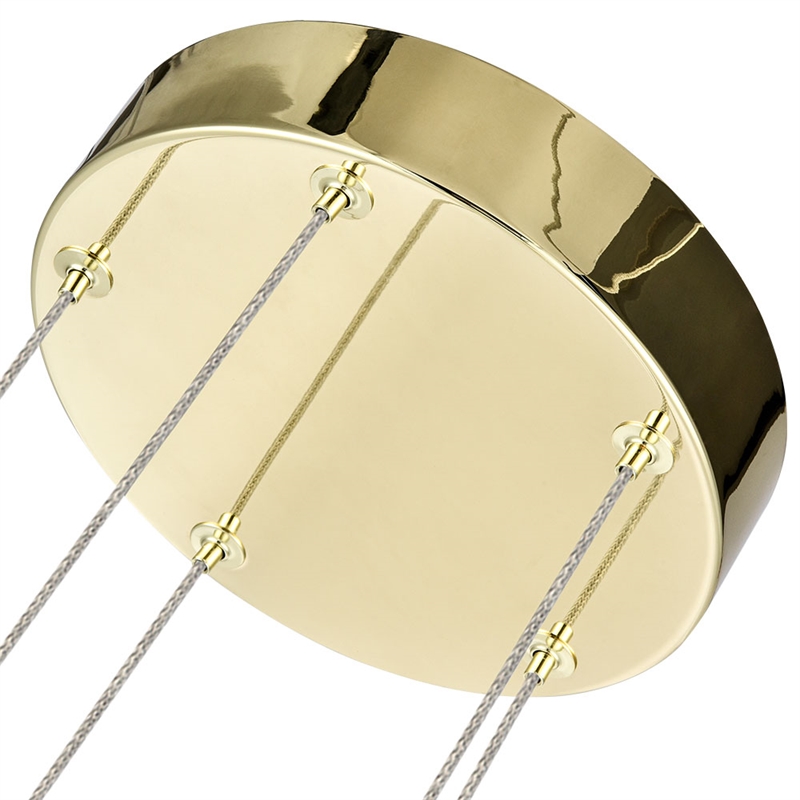 Pemberly Row 5-Light ETL Certified Integrated LED Aluminum Chandelier - Gold