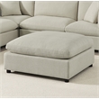 Pemberly Row Contemporary Beige Fabric Extra Large 40