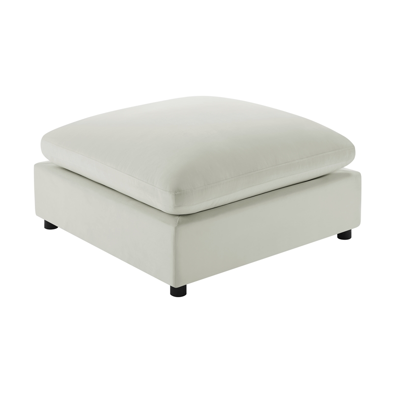 Pemberly Row Modular 6-Piece Sectional in Ivory Performance Fabric