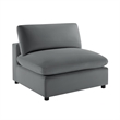 Pemberly Row Modular 5-Piece Sectional in Charcoal Performance Fabric