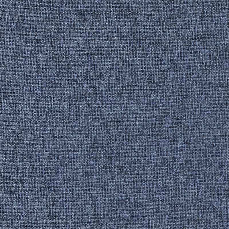 Pemberly Row Blue Polyester Fabric Swivel Barrel Accent Chair