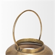 Pemberly Row Farmhouse Small Natural Wood Cylindrical Lantern
