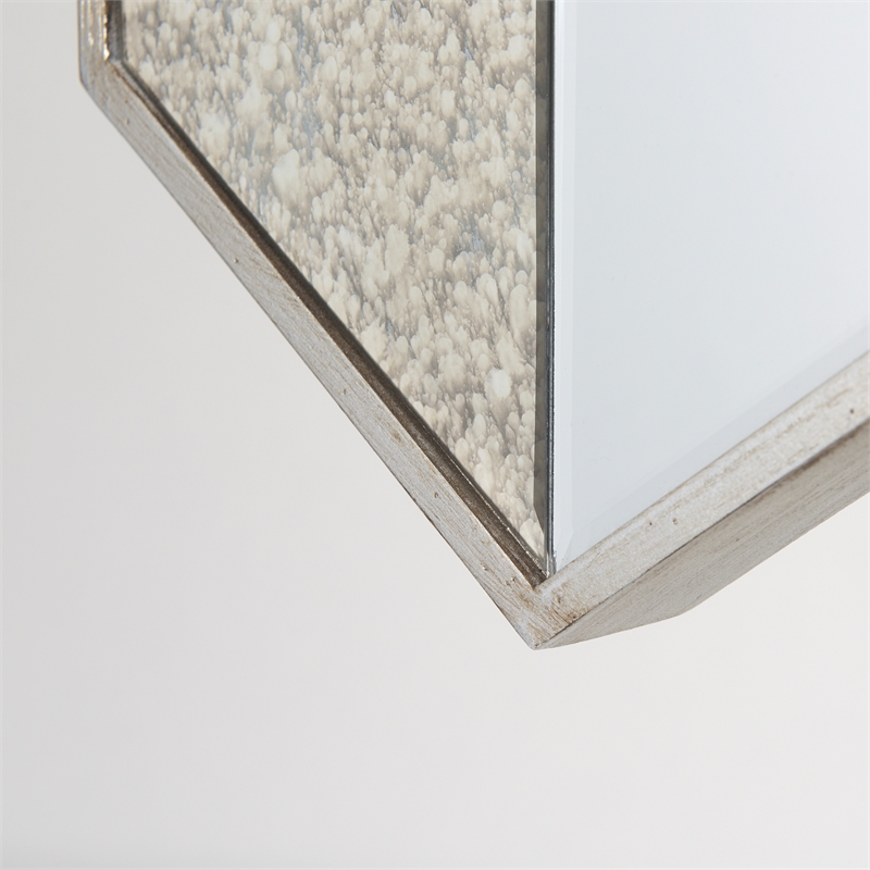 Pemberly Row Modern / Contemporary 36x12 Brown Wood Frame Mirror