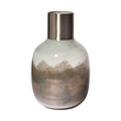 Pemberly Row Transitional Short Gradient Blue Glass Gourd Style Vase