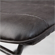 Pemberly Row Black Faux-Leather Black Metal Dining Chair (Set of 2)