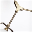 Pemberly Row Contemporary Brass tone Metal MultiArm 3 Light Chandelier