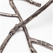 Pemberly Row Distressed Silver Metal Creeper Five Candle Table Candle Holder