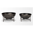 Pemberly Row Farmhouse Decorative Set of Two Bronze Metal Bowls