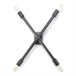 Pemberly Row Contemporary 4x25 Black Toned Metal Sputnik Wall Sconce
