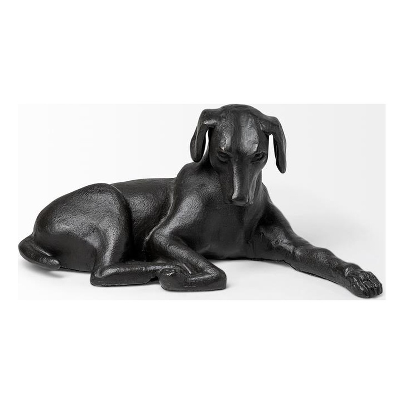 Pemberly Row Cast black metal Labrador Retriever decorative object