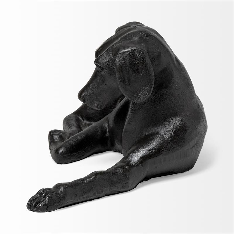 Pemberly Row Cast black metal Labrador Retriever decorative object