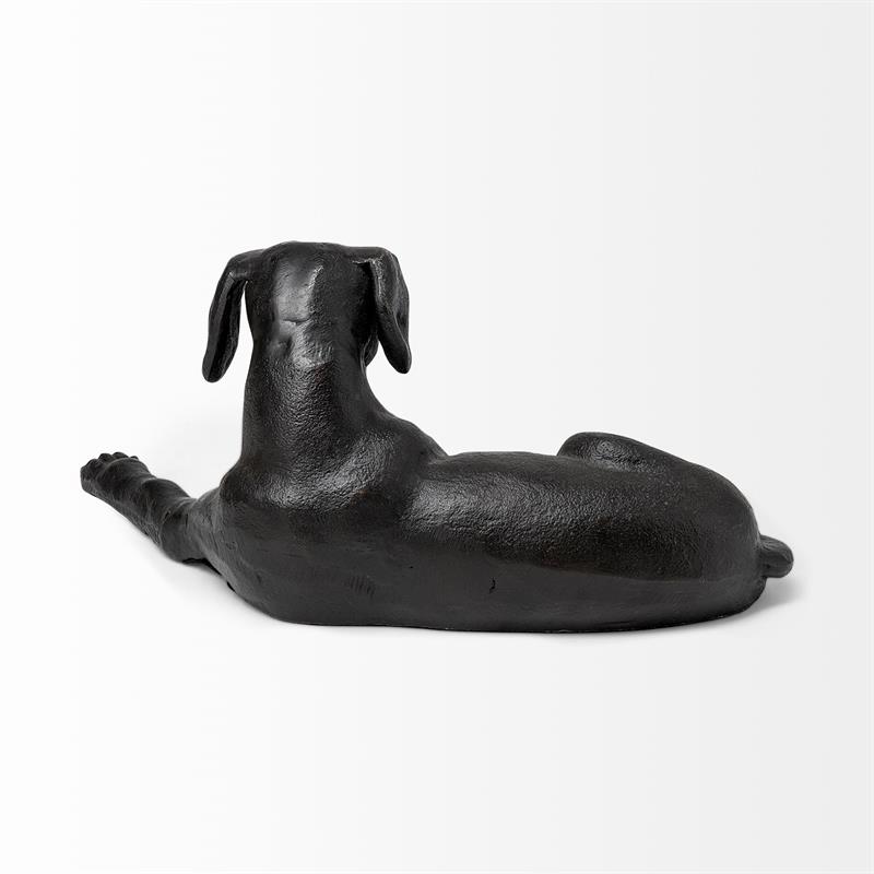 Pemberly Row Cast black metal Labrador Retriever decorative object