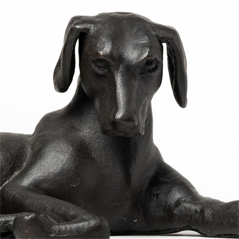 Pemberly Row Cast black metal Labrador Retriever decorative object