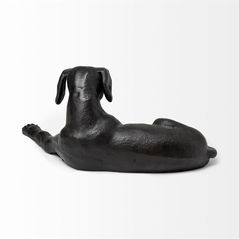 Pemberly Row Cast black metal Labrador Retriever decorative object