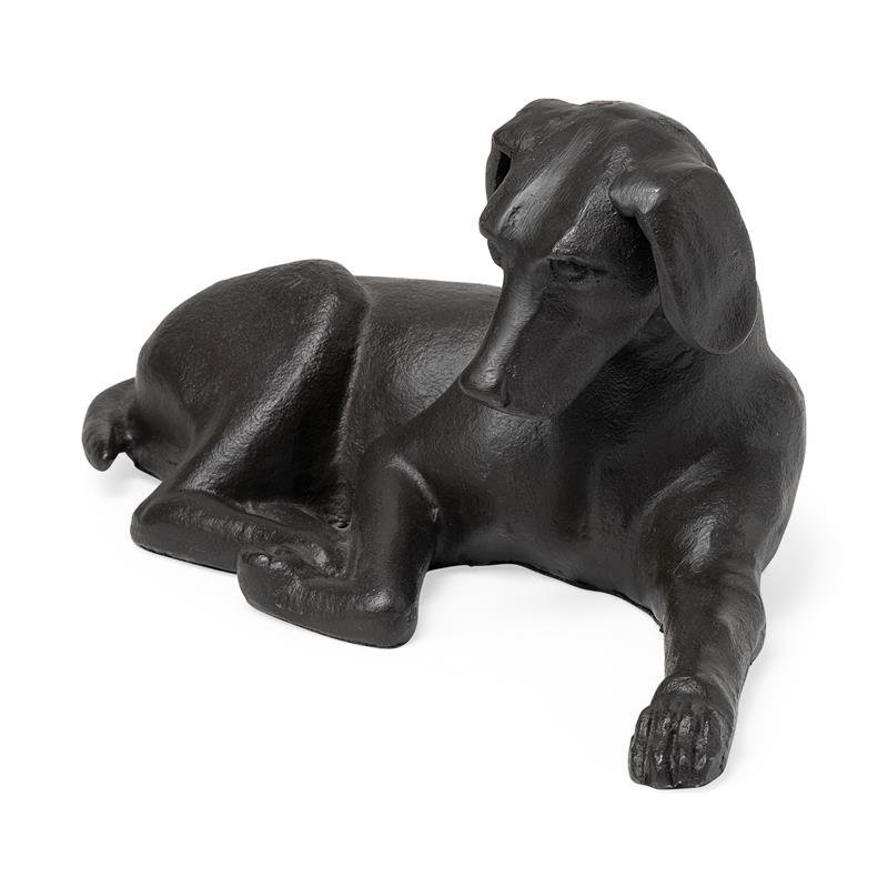 Pemberly Row Cast black metal Labrador Retriever decorative object