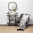 Pemberly Row Short White Glazed Lattice Pattern Ceramic Vase