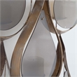 Pemberly Row Contemporary Seven Candle Gold Metal Decorative Wall Sconce