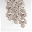 Pemberly Row Contemporary Seven Candle Gold Metal Decorative Wall Sconce