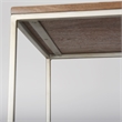 Pemberly Row Metal Frame 6 Shelf Shelving Unit in Brown and Silver