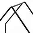 Pemberly Row Set of Two Black Metal Wooden Base Table Candle Holders