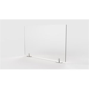 Pemberly Row Plastic 18&quotx29&quot Partition Extender with Tape in Clear