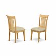 Pemberly Row Antique 3-piece Wood Dining Table and Chair Set in Oak