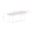 Pemberly Row Traditional Wood Patio Dining Table in Natural Oil