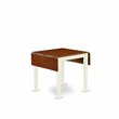 Pemberly Row Traditional Rectangular Wood Dining Table in Cream/Cherry