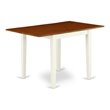 Pemberly Row Traditional Rectangular Wood Dining Table in Cream/Cherry