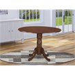 Pemberly Row Traditional Wood Dining Table in Mahogany Finish