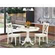 Pemberly Row 3-piece Dining Table and X-Back Chairs in White