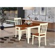 Pemberly Row 3-piece Dining Table Set in Buttermilk and Cherry