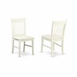 Pemberly Row 3-piece Wood Dining Table and Chairs in Linen White