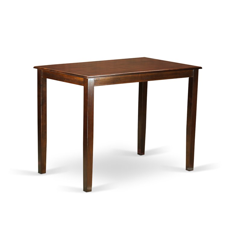 Pemberly Row 3-piece Dining Table and Bar Stools in Mahogany